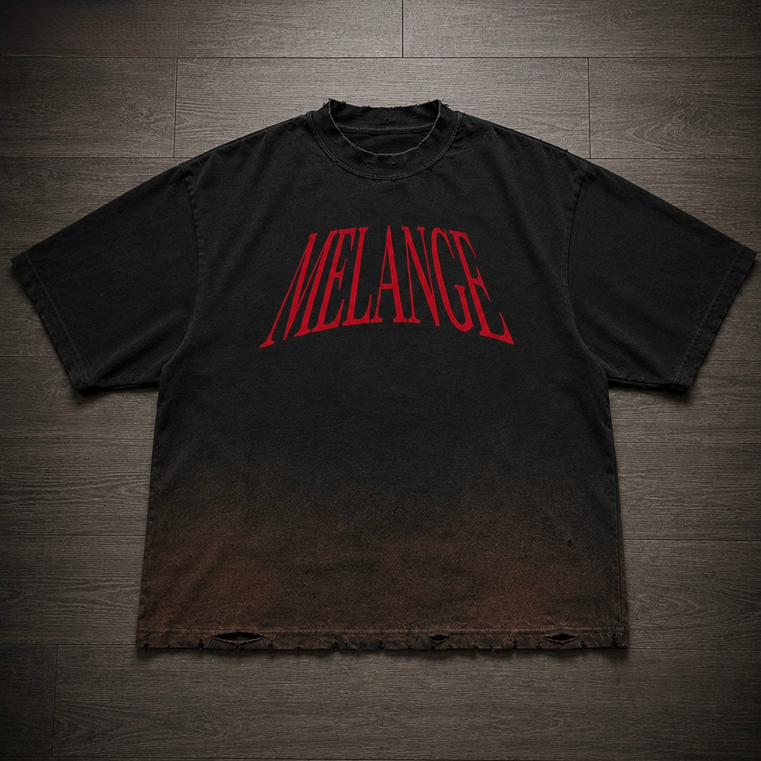 Melange Classic Tee | Black