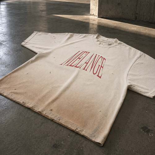 Melange Classic Tee | Off-white